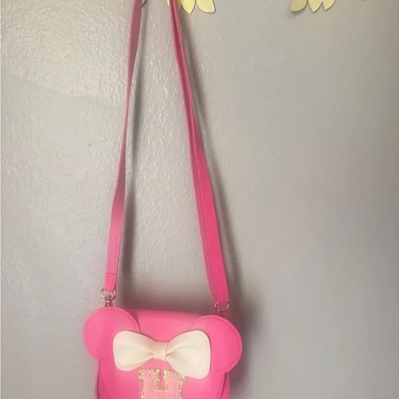 Pink and White Kids Shoulder Bag - Picture 2 of 7